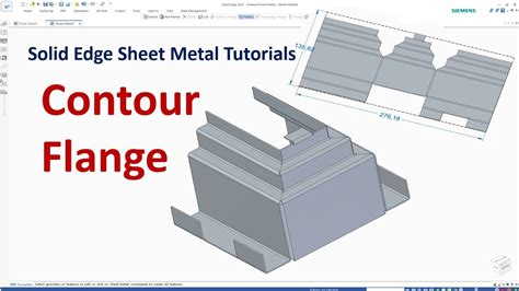 solid edge sheet metal flange